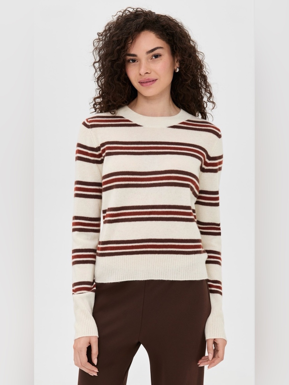 LIKE NEW Small Nikki Cashmere Crew Gossamer Multi Stripe